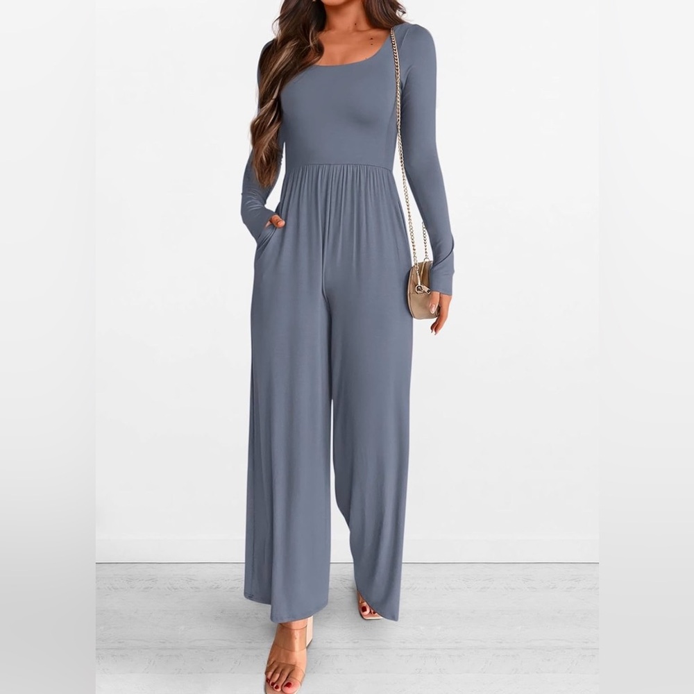 NWOT. Dusty Blue Women's Jumpsuit- S - Picture 4 of 5